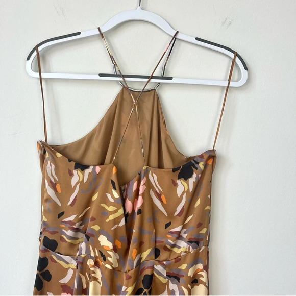 Reiss Paola Floral Printed Halter Neck Cocktail Dress - Picture 7 of 12